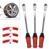 Protector de jantă nou-nouț Unelte pentru pârghia pentru schimbarea anvelopei Kit auto linguriță pentru anvelope Pârghii pentru schimbarea anvelopelor pentru bicicletă