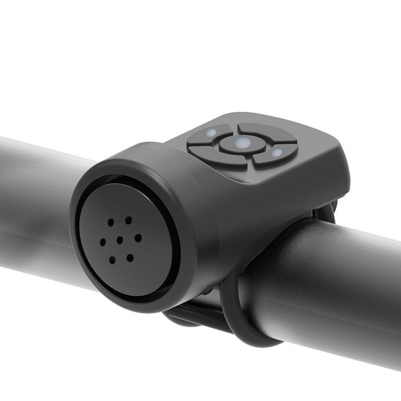 Claxon electric pentru bicicletă reîncărcabilă prin USB, 4 moduri, claxon de alarmă antifurt pentru ciclism de munte, accesorii pentru biciclete