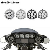 Capac masti pentru grilaj difuzor frontal negru/cromat CNC 2buc pentru Harley Touring Street Glide Electra Glide CVO Limited FLHTKSE 2014-Up