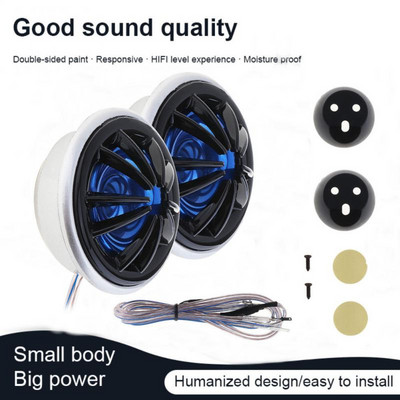 2 buc. Claxon de mașină pentru motociclete 12V 150W Dom Tweeter stereo super tare 91dB Sensibilitate Difuzor pentru motociclete Accesorii auto