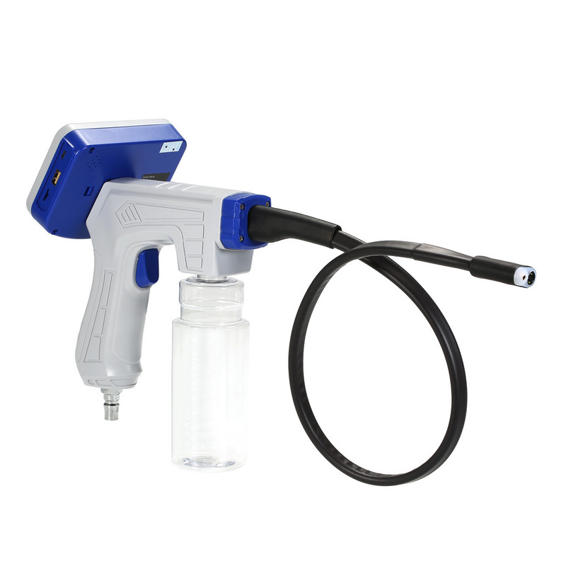 Pistol de curățare vizuală a mașinii Aparat de aer condiționat Cameră de inspecție a conductei Ecran LCD de 4,3 inci Pistol de curățare vizuală Endoscop automat pentru conducte