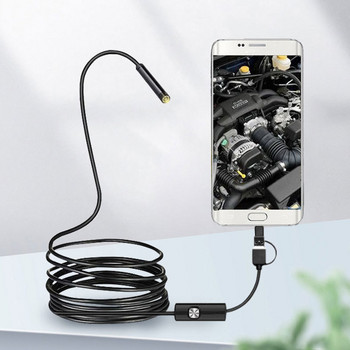За автомобили Индустриален смартфон HD ендоскоп Мини камера Android Type-c USB 3-в-1 интерфейс 5.5/7/8 mm Водоустойчив Micro IP67