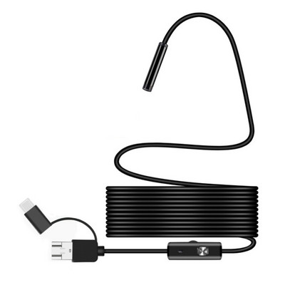 Autodele Tööstuslik nutitelefon HD endoskoop minikaamera Android Type-c USB 3-in-1 liides 5,5/7/8mm veekindel Micro IP67