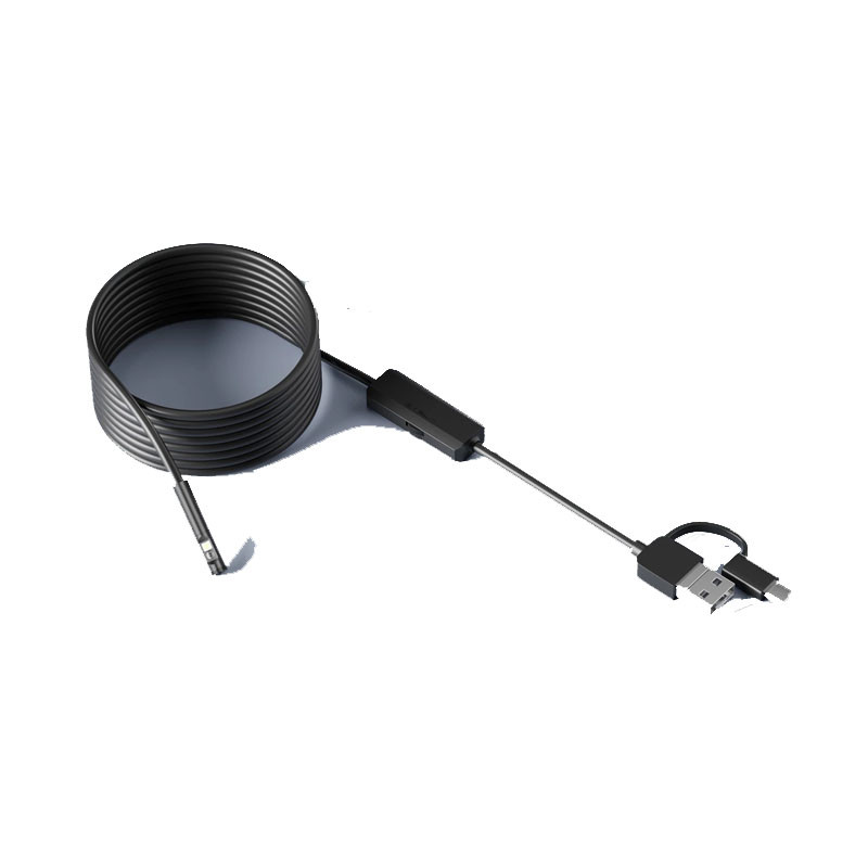 8mm 1/2/3.5/5/10 méter 9LED ipari endoszkóp 1080P HDBorescope vizsgáló kamera Micro USB Type-c autós kiegészítők