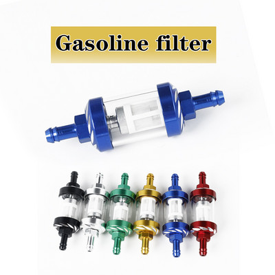7mm CNC din aliaj de aluminiu sticlă motocicletă gaz combustibil benzină filtru de ulei accesorii moto pentru ATV Dirt Pit bike motocross