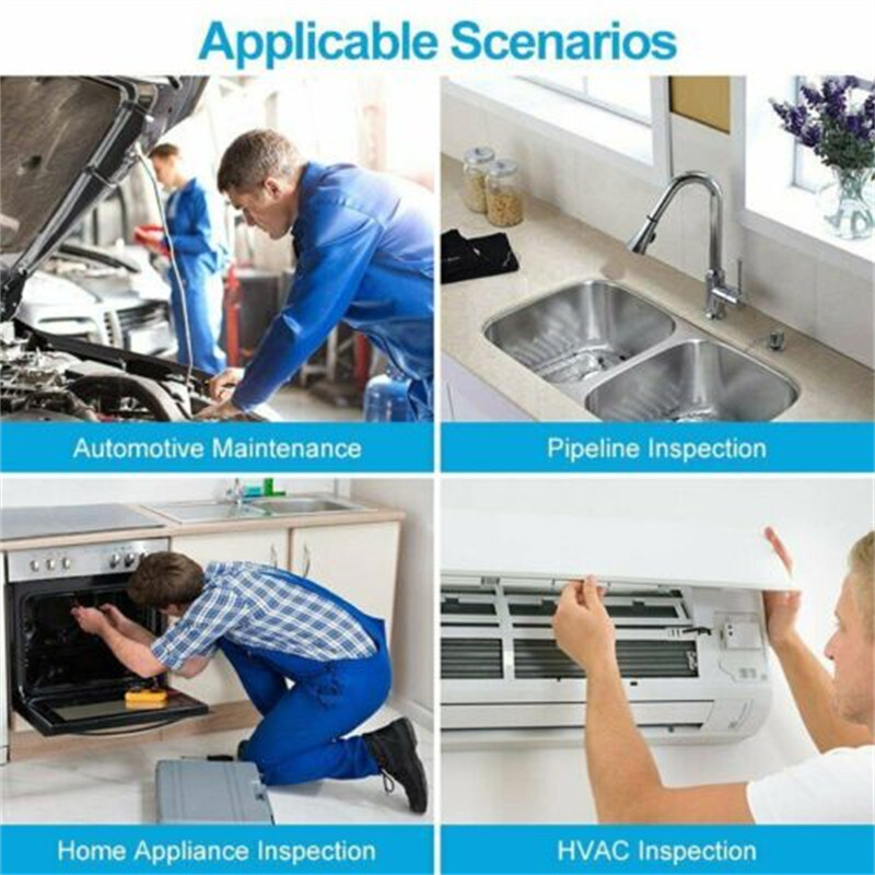 2/5/10M 8mm 8LED Endoscop industrial 1080P Wifi fără fir HD Boroscop Cameră de inspecție pentru iPhone Android iOS