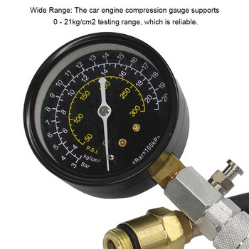 Auto Engine Compression Tester Professional Reusable Repairing Universal Resettable μανόμετρο δοκιμής πίεσης αυτοκινήτου