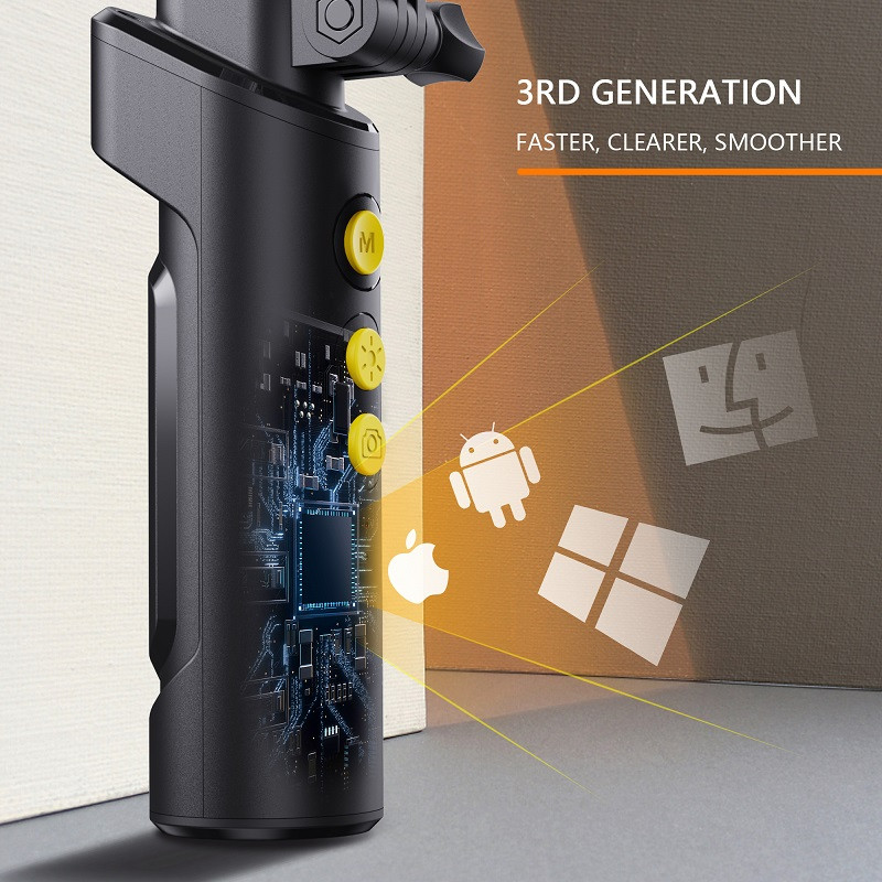 F280 Κάμερα διπλού φακού WIFI Inspection Endoscope HD1080P 8mm άκαμπτο καλώδιο Sanke Tube 9LED Αδιάβροχο σκελετό για Android Iphone