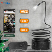 NOYAFA NF-Y130 Dual Endoscope Camera HD Hard Cable Inspection Camera LED Borescope for Android PC Endoscope