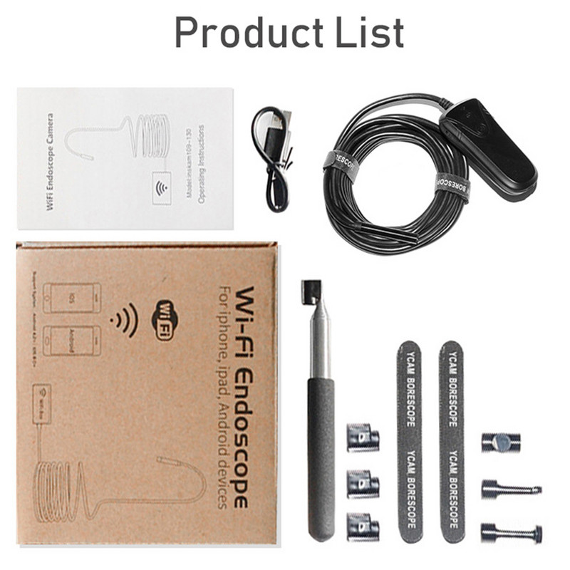 NOYAFA NF-Y130 dvigubo endoskopo kamera HD kietojo kabelio tikrinimo kameros LED boreskopas, skirtas Android kompiuterio endoskopui