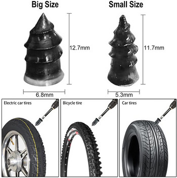 10 τμχ Spikes For Car Tire Nails for Car Tire Repair Panzer Repair Spikes Tools Set Car Motorcycle Puncture Kit Tire Patches
