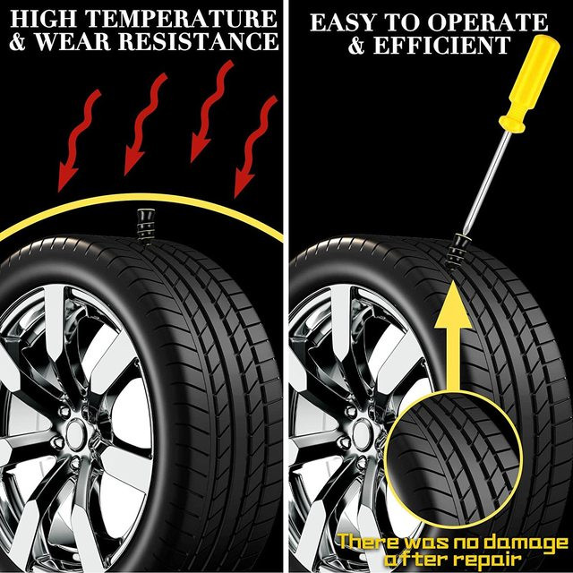 10 ks hrotov na pneumatiky automobilov, klince na opravu pneumatík automobilov, sada náradia na opravu hrotov Panzer, súprava na defekty pneumatík pre auto a motocykel