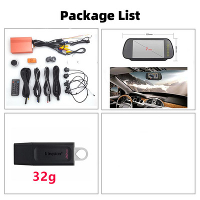 5D 12view κάμερα 360° για αυτοκίνητο Κουμπί πόμολο 360 Πανοραμική στρογγυλή νυχτερινή όραση 2- 24 ώρες Στάθμευση Κάμερα επιτήρησης Σύστημα Dvr