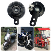 Univerzálne motocyklové reproduktory s elektrickým klaksónom, sada 12V/24V/1,5A, vodotesné 105db reproduktory s klaksónom pre skúter, moped, terénny bike, štvorkolku...