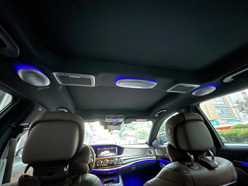 7/64χρωμα Ηχείο LED οροφής αυτοκινήτου για φως περιβάλλοντος για Mercedes Benz C/E/S-Klass W213 W222 W205 X253 Περιστρεφόμενο τουίτερ Ηχητική κόρνα