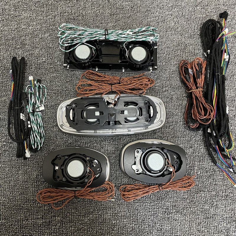 Difuzor de lumină ambientală cu LED de tavan pentru mașină, 7/64 de culori, pentru Mercedes Benz C/E/S-Klass W213 W222 W205 X253, claxon rotativ pentru tweeter