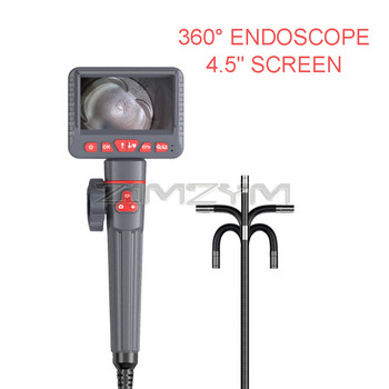 6 мм и 8,5 мм 1 м 2 м шарнирна инспекционна камера 2 посоки 180 градуса управление Индустриален ендоскоп 4.3\