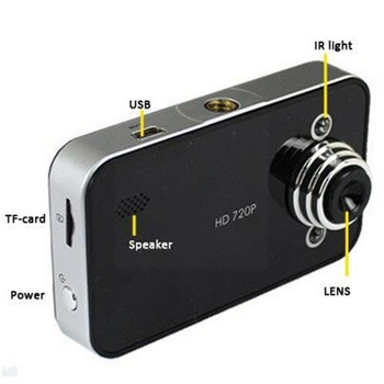 1 Σετ IR LED Night Vision Car DVR κάμερα οδήγησης Αυτόματη εγγραφή βίντεο 1080P HD Card κάμερα αυτοκινήτου 2,4 ιντσών TFT LCD scr
