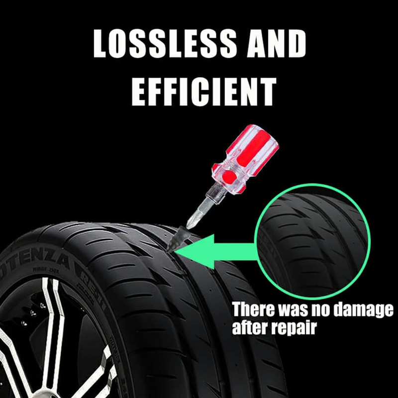 Nástroje na opravu pneumatík, 20 ks, oprava gumových skrutiek, oprava defektu, motocyklové príslušenstvo, sada na opravu pneumatík, vákuový klinec na opravu pneumatík pre bicykle