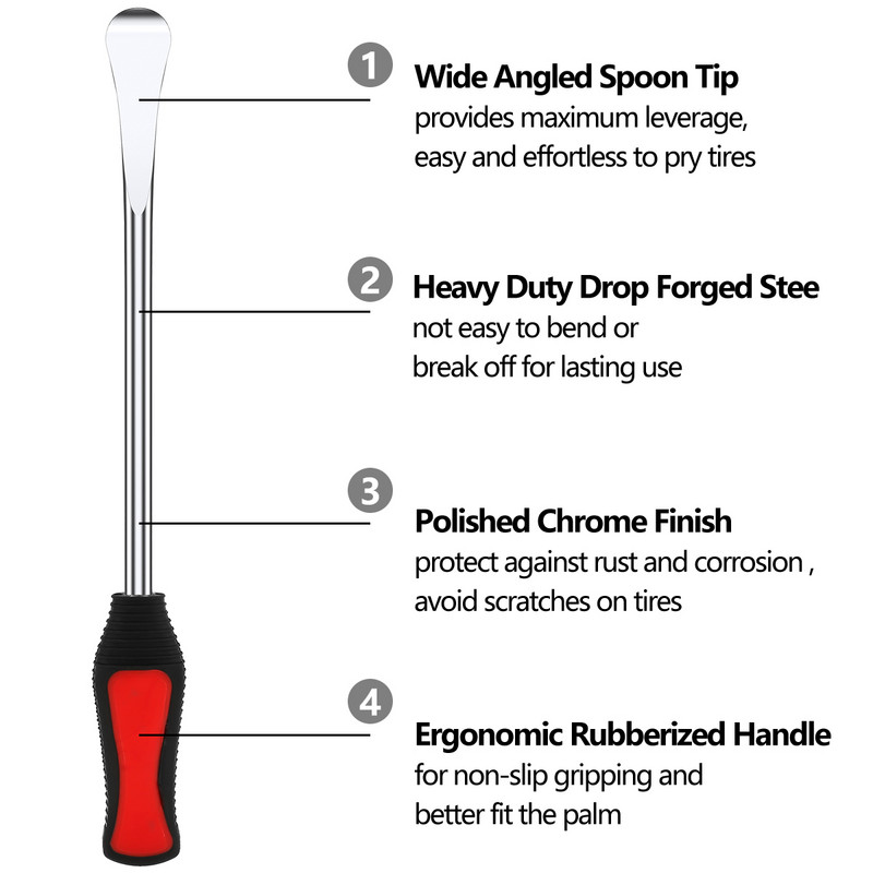 Pârghii de schimbare a anvelopelor Instrumente de pârghie pentru repararea anvelopelor pentru motociclete Linguri pentru schimbarea anvelopelor Pârghie Protector de jantă Instrument de reparare a anvelopei