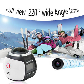 Мини панорама 360 записващо устройство за шофиране/360 панорама 4K водоустойчива спортна камера против трептене/V1 спортна dv/VR камера за виртуална реалност