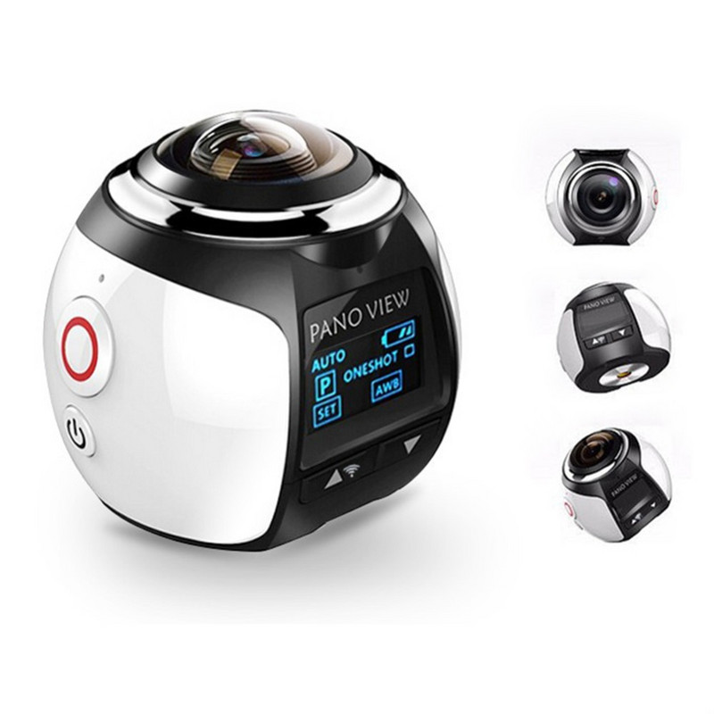 Mini panorama 360 vezetésrögzítő/360 panoráma 4K vízálló rázkódásmentes sportkamera/V1 sport dv/VR virtuális valóság kamera