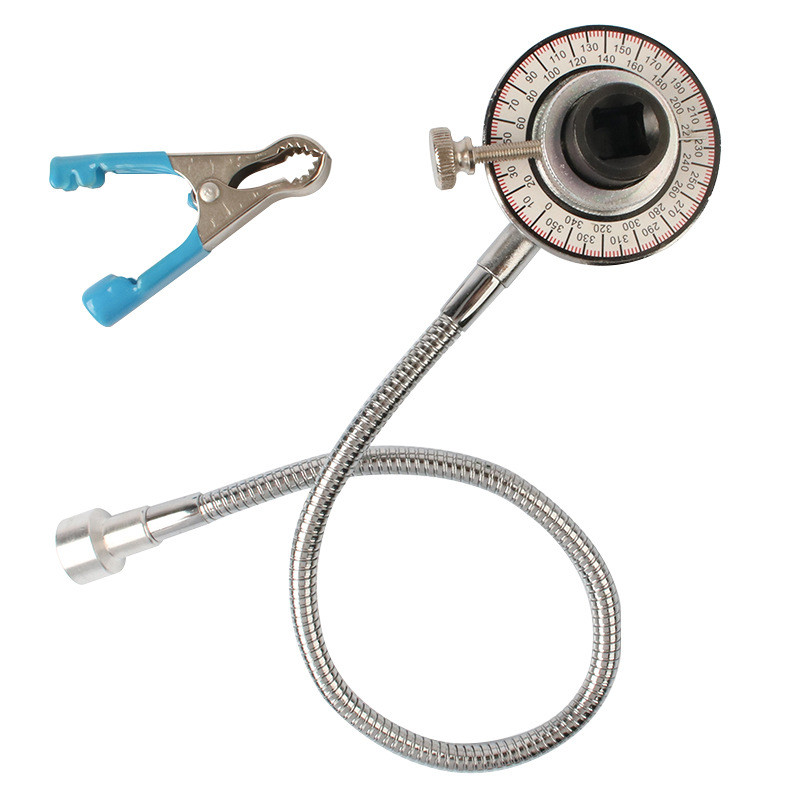 Instrument profesional de măsurare Instrument de măsurare a unghiului cuplului de acționare 360° reglabil 1/2" Set de chei cuplumetru de antrenare Instrument profesional de măsurare