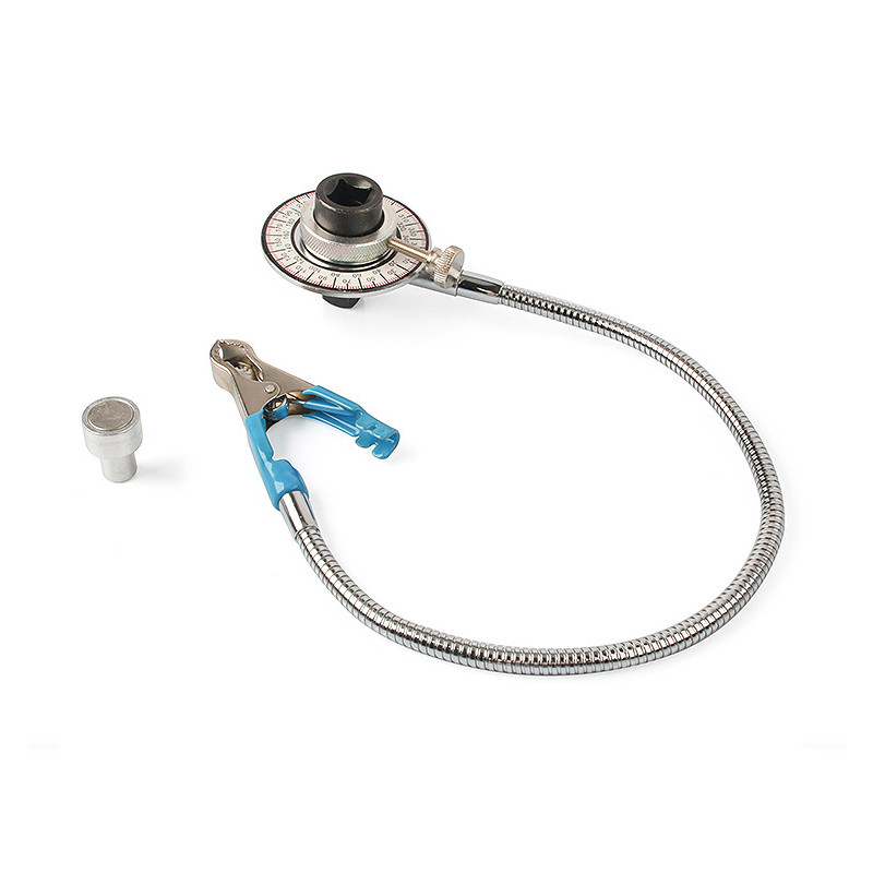 Instrument profesional de măsurare Instrument de măsurare a unghiului cuplului de acționare 360° reglabil 1/2" Set de chei cuplumetru de antrenare Instrument profesional de măsurare