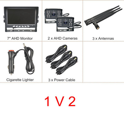 DIYKIT 1280x720 juhtmevaba 7-tolline AHD IPS DVR monitor Öönägemine tagurpidi varukoopia salvestaja Wifi kaamera bussiauto veokile
