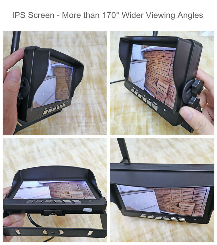 DIYKIT 1280x720 juhtmevaba 7-tolline AHD IPS DVR monitor Öönägemine tagurpidi varukoopia salvestaja Wifi kaamera bussiauto veokile