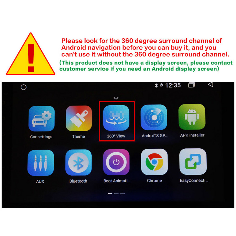 360-kraadine autokaamera autos Ümbervaate külgvaade 3D-kaamera Mitme nurgaga õmblusteta panoraamkraadiga autokaamera autodele 1080P 720P