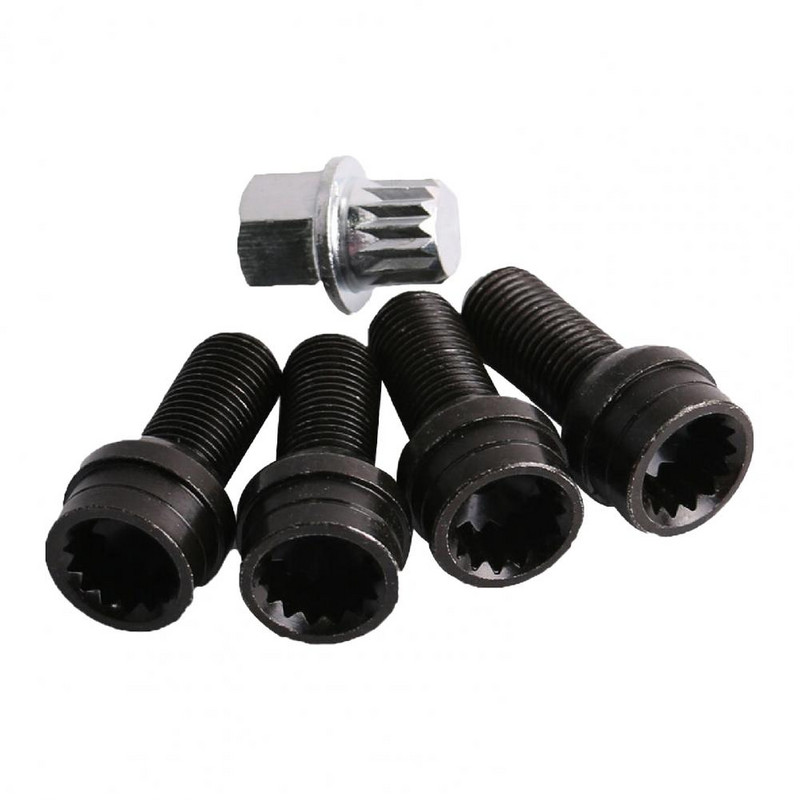 1 комплект Болтове за заключване на колелата против кражба Винтове Гайки Модифицирана част 1K0698137A за VW Golf4/MK4/Passat-B5 1998-2005 Инструменти за ремонт на гуми