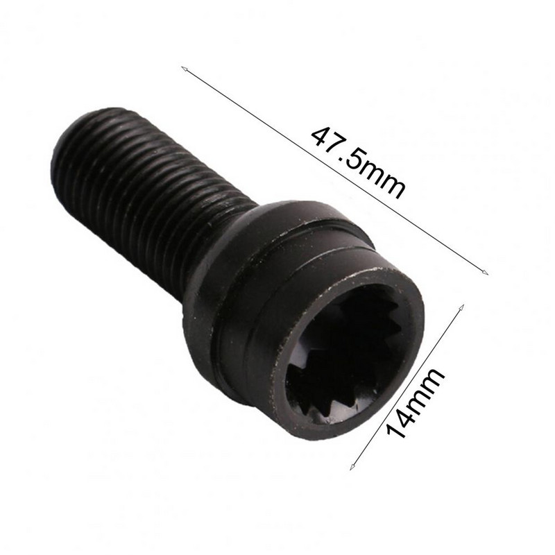 1 комплект Болтове за заключване на колелата против кражба Винтове Гайки Модифицирана част 1K0698137A за VW Golf4/MK4/Passat-B5 1998-2005 Инструменти за ремонт на гуми