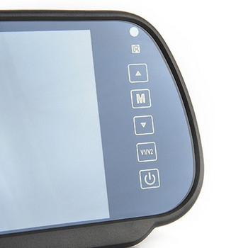 Система за паркиране на заден ход. 7-инчов TFT LCD екран Монитор за кола Огледало за обратно виждане + Камера за обратно виждане за нощно виждане по избор