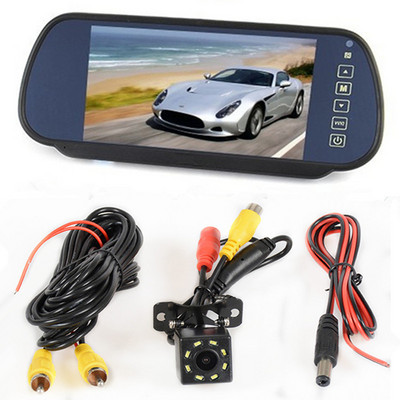 Σύστημα όπισθεν στάθμευσης. Οθόνη TFT LCD 7 ιντσών Οθόνη αυτοκινήτου οπισθοπορείας + κάμερα οπισθοπορείας νυχτερινής όρασης προαιρετική