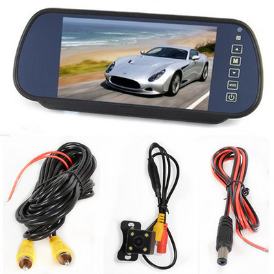 Σύστημα όπισθεν στάθμευσης. Οθόνη TFT LCD 7 ιντσών Οθόνη αυτοκινήτου οπισθοπορείας + κάμερα οπισθοπορείας νυχτερινής όρασης προαιρετική