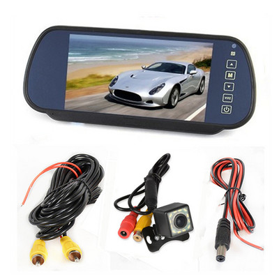 Σύστημα όπισθεν στάθμευσης. Οθόνη TFT LCD 7 ιντσών Οθόνη αυτοκινήτου οπισθοπορείας + κάμερα οπισθοπορείας νυχτερινής όρασης προαιρετική