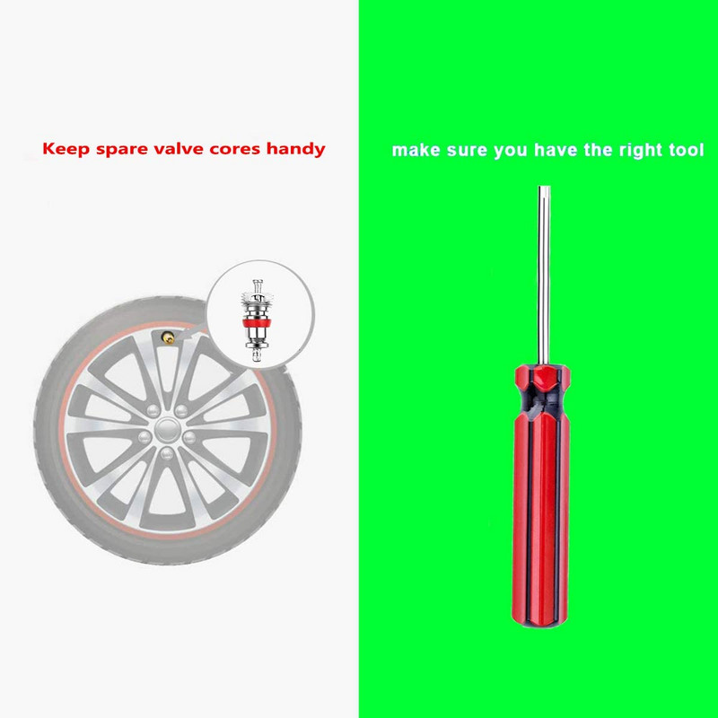 Εργαλείο αφαίρεσης πυρήνα βαλβίδας ελαστικών αυτοκινήτου με λαβή 2 τεμαχίων Εργαλεία επισκευής ελαστικών μονής κεφαλής με πυρήνες βαλβίδας 10 τεμαχίων - Εργαλείο βαλβίδας Schrader