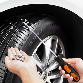 Универсална кука за почистване на гуми Отвертка Аксесоар Препарат за почистване на камъни за автомобилни гуми Инструмент за отстраняване на камъни Инструмент за почистване на гуми Инструменти за ремонт на гуми