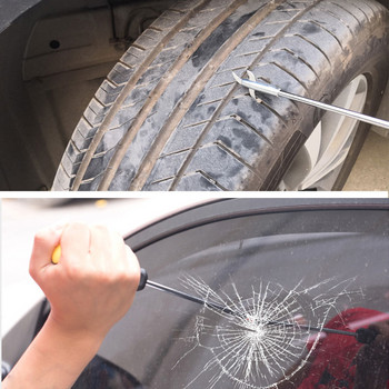 Универсална кука за почистване на гуми Отвертка Аксесоар Препарат за почистване на камъни за автомобилни гуми Инструмент за отстраняване на камъни Инструмент за почистване на гуми Инструменти за ремонт на гуми