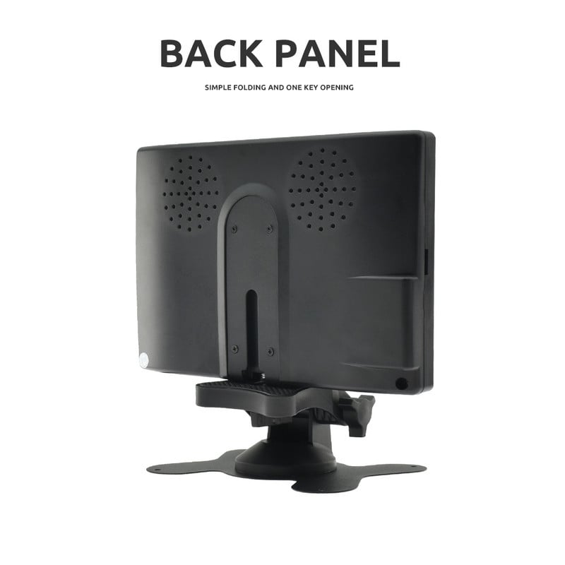 MJDOUD 7-инчов монитор за охранителна камера Универсален 7-инчов HD екран Монитор за кола 1024*600 Задна камера за помощ при паркиране с монитор