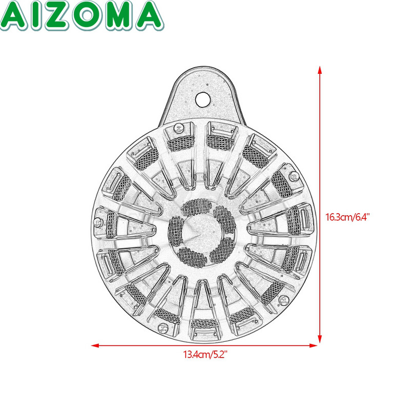 Προστατευτικό κάλυμμα ηχείου Horn μοτοσικλέτας για Harley Big Twin Big Twin 91-17 Sportster XL 07-18 Touring Dyna Street Bob Road Glide FLT
