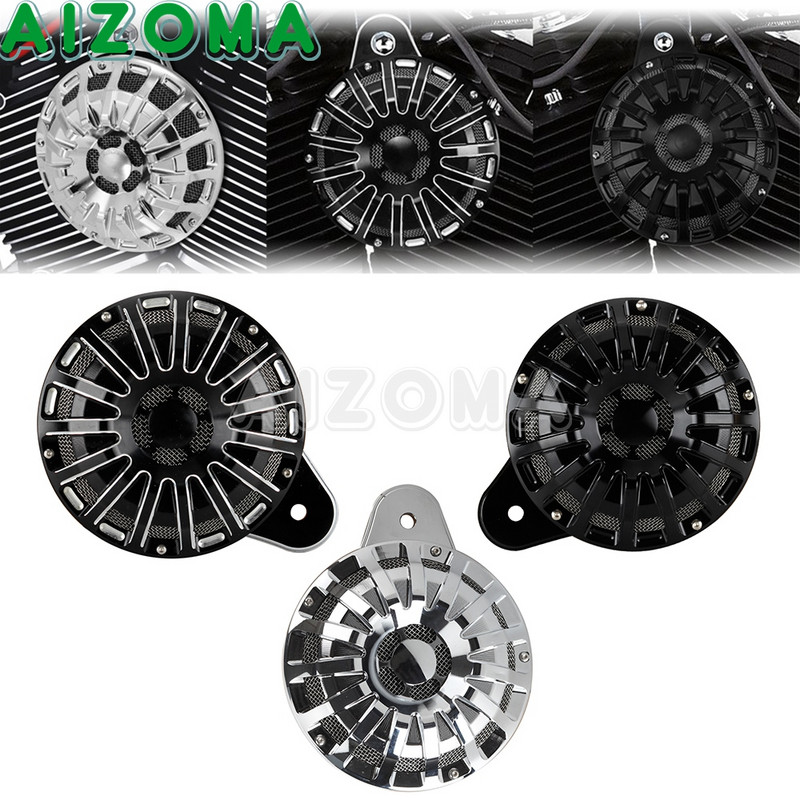 Προστατευτικό κάλυμμα ηχείου Horn μοτοσικλέτας για Harley Big Twin Big Twin 91-17 Sportster XL 07-18 Touring Dyna Street Bob Road Glide FLT