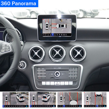 ZJCGO Factory Screen Upgrade Car Front Rear View Dash Cam DVR 360 Panorama Camera за Mercedes Benz ABC Class W176 W246 W204