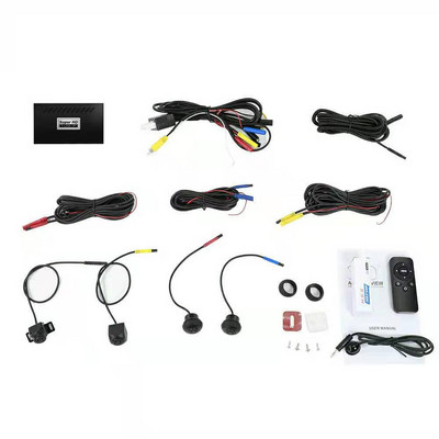 Τρισδιάστατη κάμερα αυτοκινήτου 1080P HD Surround View 360 μοιρών DVR Πανοραμική θέα Νυχτερινή όραση Bird View Μπροστινή Πίσω όψη Αριστερά δεξιά Πλαϊνή κάμερα