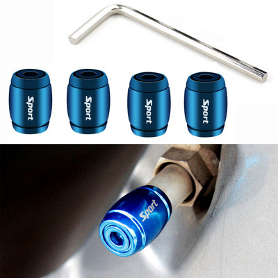 4 τμχ Καπάκια βαλβίδας ελαστικού τροχού αυτοκινήτου Καπάκια στελέχους στεφάνων ελαστικών Αερόσκονη αδιάβροχα για αυτοκίνητα Μοτοσυκλέτες Φορτηγά Ποδήλατα Αυτοκίνητο στυλ