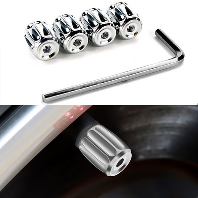 4 τμχ Καπάκια βαλβίδας ελαστικού τροχού αυτοκινήτου Καπάκια στελέχους στεφάνων ελαστικών Αερόσκονη αδιάβροχα για αυτοκίνητα Μοτοσυκλέτες Φορτηγά Ποδήλατα Αυτοκίνητο στυλ