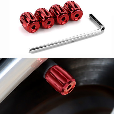 4 τμχ Καπάκια βαλβίδας ελαστικού τροχού αυτοκινήτου Καπάκια στελέχους στεφάνων ελαστικών Αερόσκονη αδιάβροχα για αυτοκίνητα Μοτοσυκλέτες Φορτηγά Ποδήλατα Αυτοκίνητο στυλ