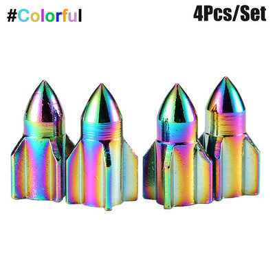 4tk auto rehvi klapi kork granaat alumiiniumist rehvi klapi varre kate õhu tolmu kork rehvi klapp veoauto jalgratta velje klapi varre kork