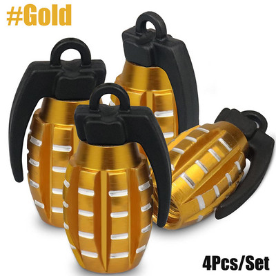 4tk auto rehvi klapi kork granaat alumiiniumist rehvi klapi varre kate õhu tolmu kork rehvi klapp veoauto jalgratta velje klapi varre kork